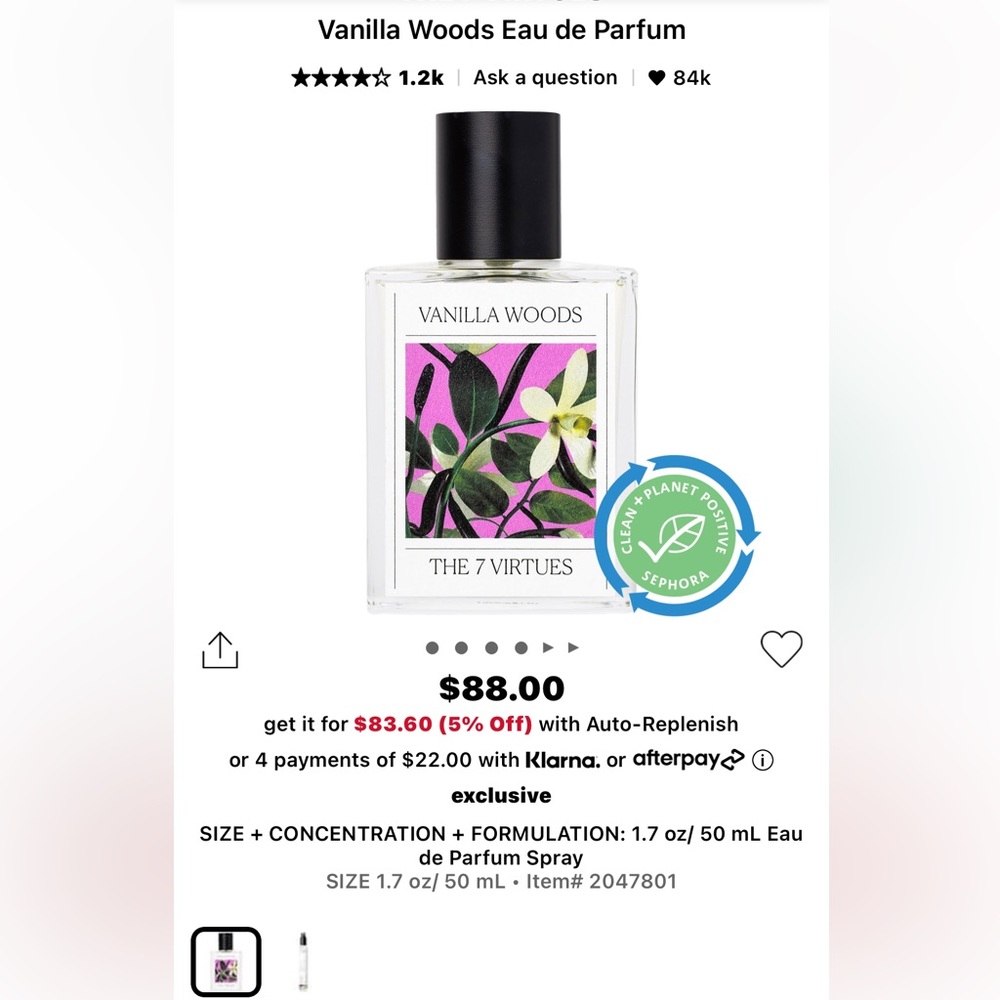 The 7 Virtues Vanilla Woods 50 ml